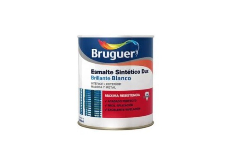 BRUGUER ESMALTE SINTÉTICO BRILLO 4 LTS. BLANCO  - FERROLAN