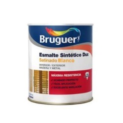 BRUGUER ESMALTE SINTÉTICO SATINADO 4 LTS. BLANCO  - FERROLAN