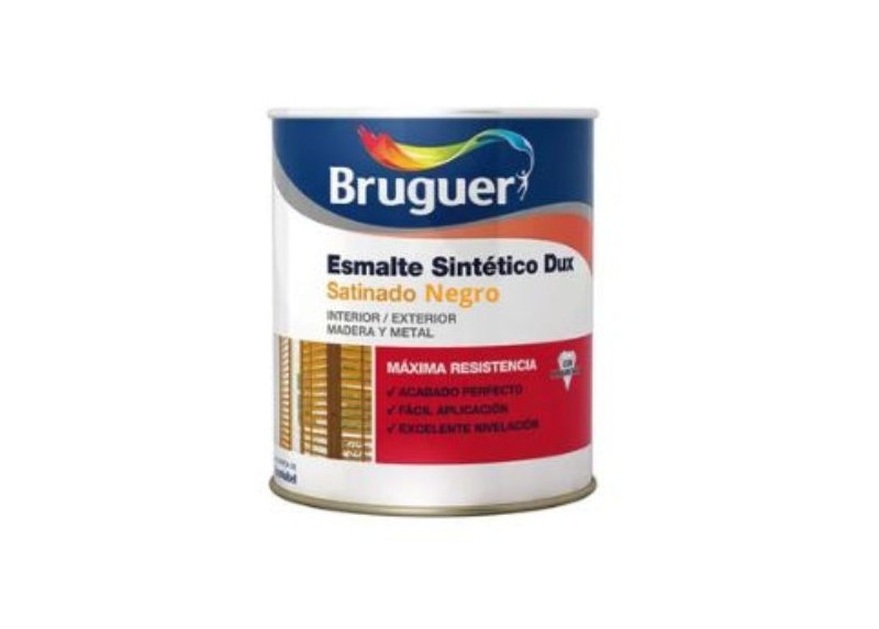 BRUGUER ESMALTE SINTÉTICO SATINADO 4 LTS. NEGRO  - FERROLAN