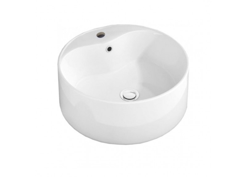 LAVABO ROUND MINI BLANCO BRILLO 41X41X15