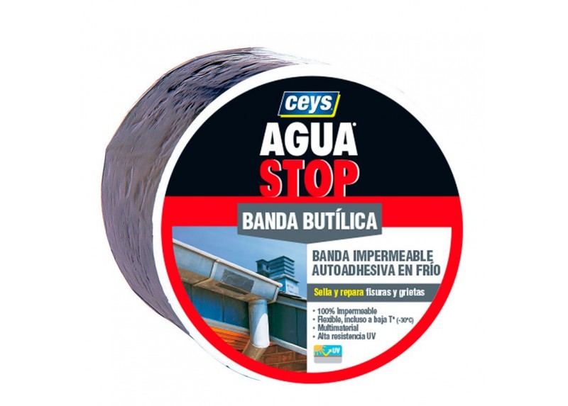 Banda Impermeabilizante Aguastop Gris 0,15X10 Mts