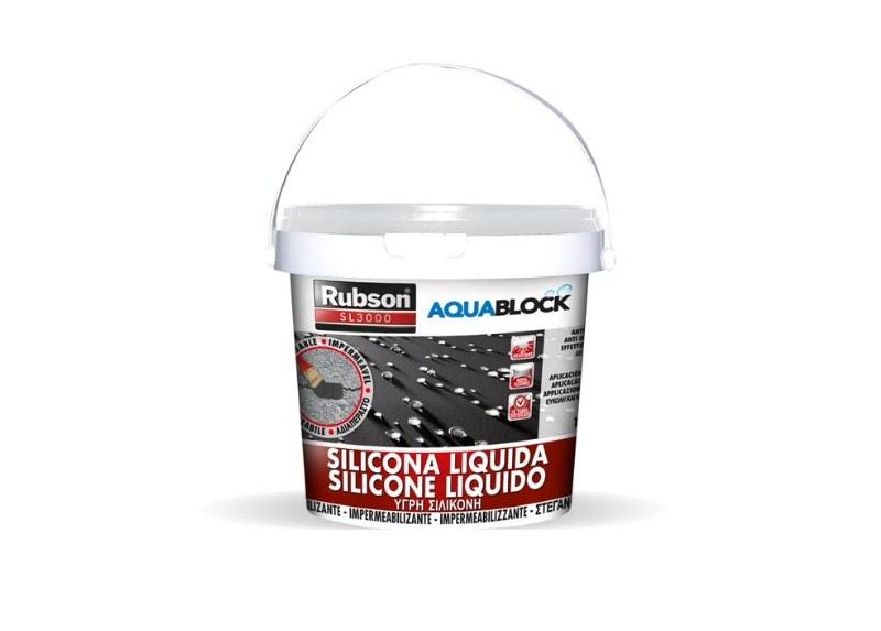 Rubson Silicona Liquida Bote 5 Kg Gris