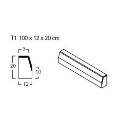 Bordillo T1 Breinco 9/12X20X100 Cm