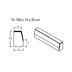 Bordillo T2 Breinco 12/15X25X100 Cm