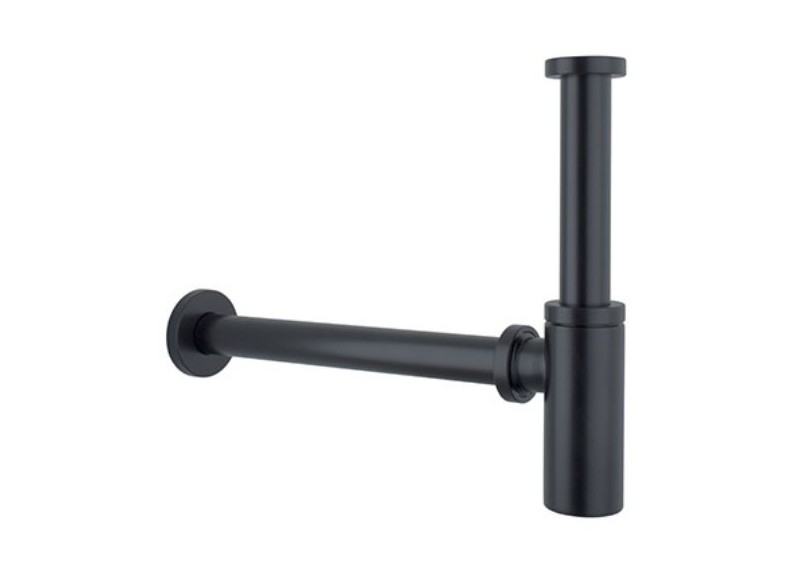 Sifón Lavabo Minimalista Negro Mate 1" 1/4