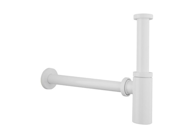 Sifón Lavabo Minimalista Blanco Mate 1" 1/4