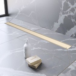 Kit Canal De Ducha Evolux 60 Cm Rejilla Lisa Cream