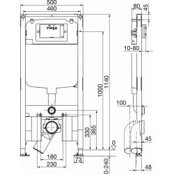 Bastidor Prevista Dry WC De Viega