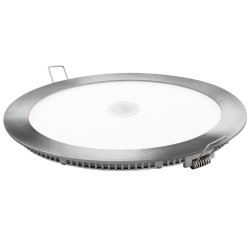 Downlight Led Sensor Redondo Plata 18 W Fría