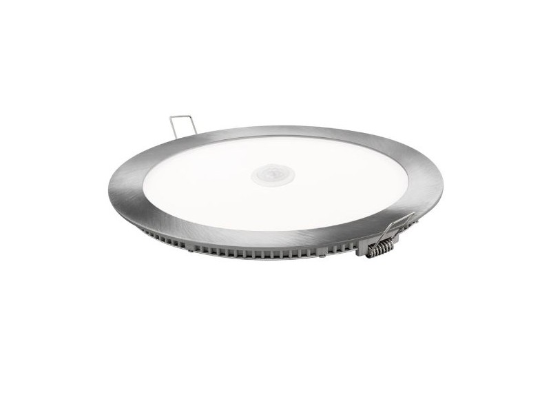 Downlight Led Sensor Redondo Plata 18 W Fría