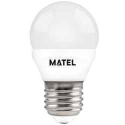 Bombilla Led Esférica Aluminio E27 7W Cálida