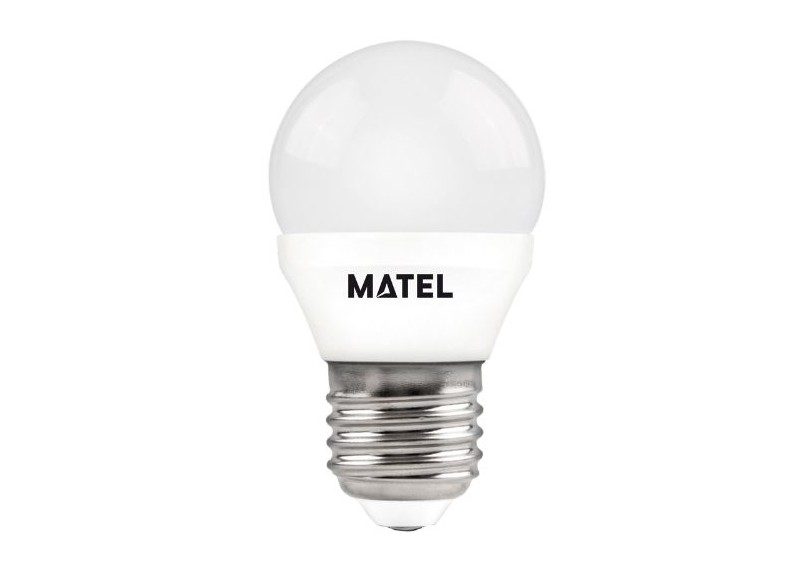 Bombilla Led Esférica Aluminio E27 7W Cálida