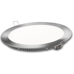 Downlight Led Aluminio Plata 18 W Cálida