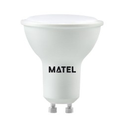 Bombilla Dicróica Led 120º Aluminio Gu10 6W Cálida