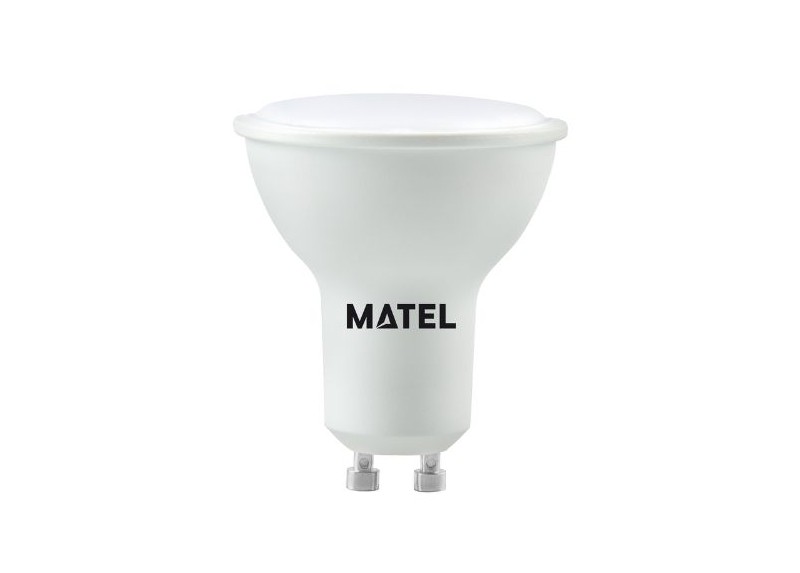 Bombilla Dicróica Led 120º Aluminio Gu10 6W Cálida