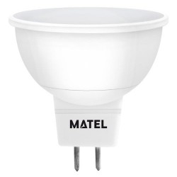 Bombilla Dicróica Led 120º Aluminio Mr16 6W Cálida