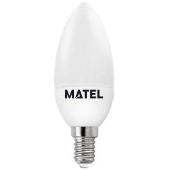 Bombilla Led Vela Aluminio E14 5 W Cálida