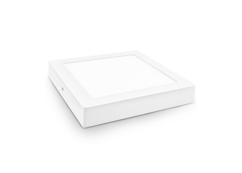 Downlight Led De Superficie. Cuadrado Blanco 18Wfría