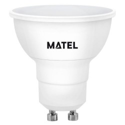 Bombilla Dicróica Led Reg. Aluminio Gu10 8W Neutra