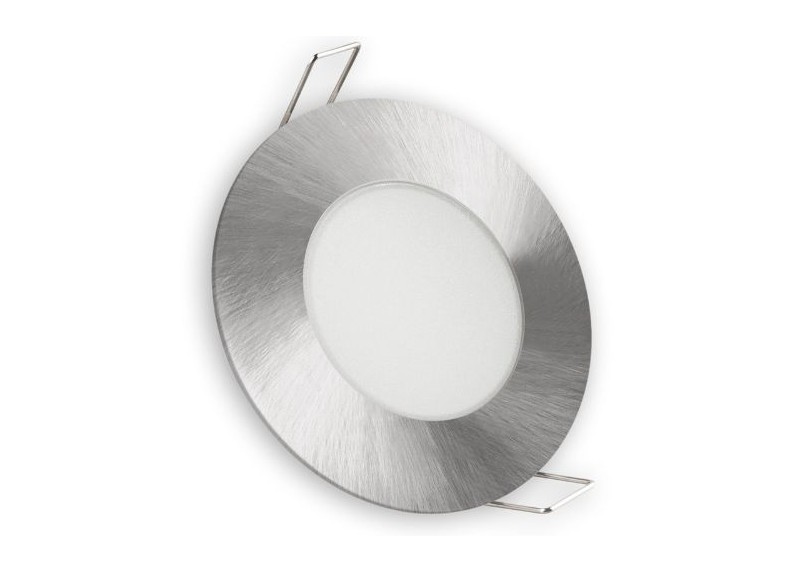 Aro Led Fijo Ip65 Redondo Níquel 5 W Fría