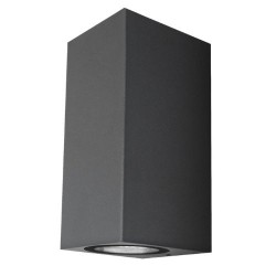 Aplique Led Luxe Cuboid Gris Ip54 8W Fría