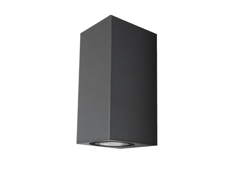 Aplique Led Luxe Cuboid Gris Ip54 8W Fría