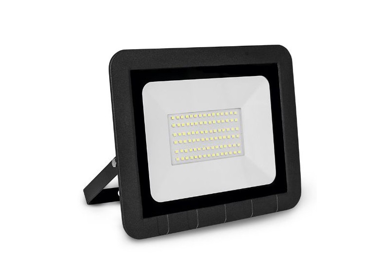 Proyector Led Plano Negro 50 W Fría