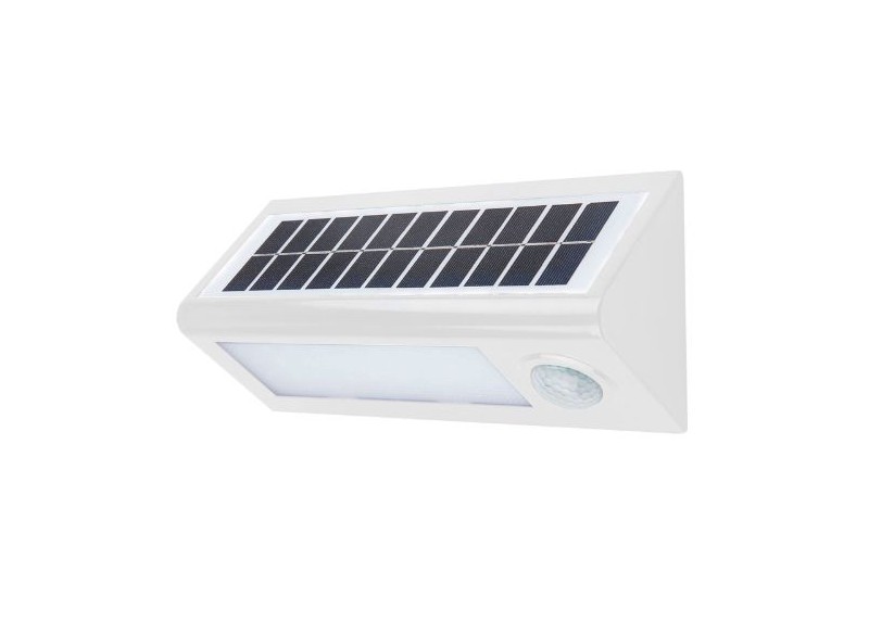 Aplique Led Solar Blco Sensor 27Cm 8W