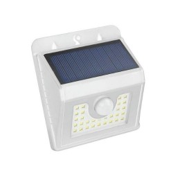 Aplique 30 Led Solar Blanco Sensor 4W