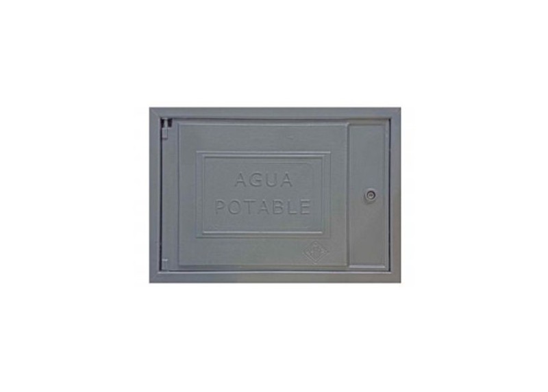 Registro Pared Agua Potable Negro 30X45 Cm