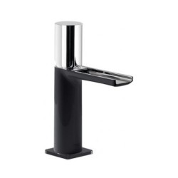 MONOMANDO DE LAVABO CASCADA LIBRE LOFT COLORS CROMO-NEGRO