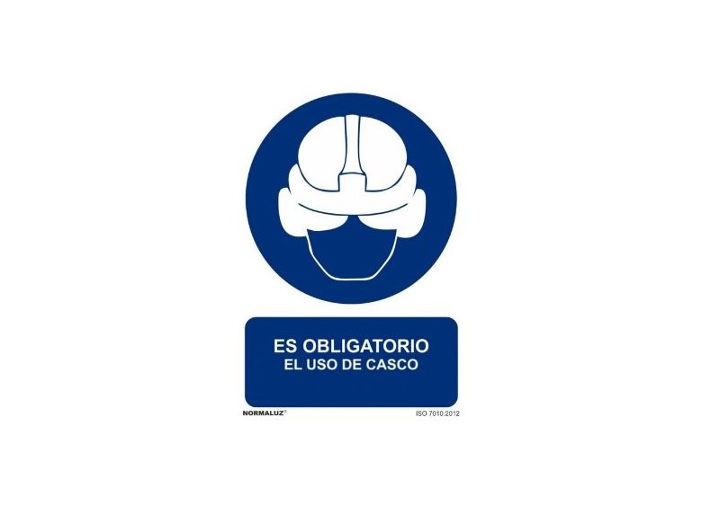 Señal Obligatorio El Uso De Casco