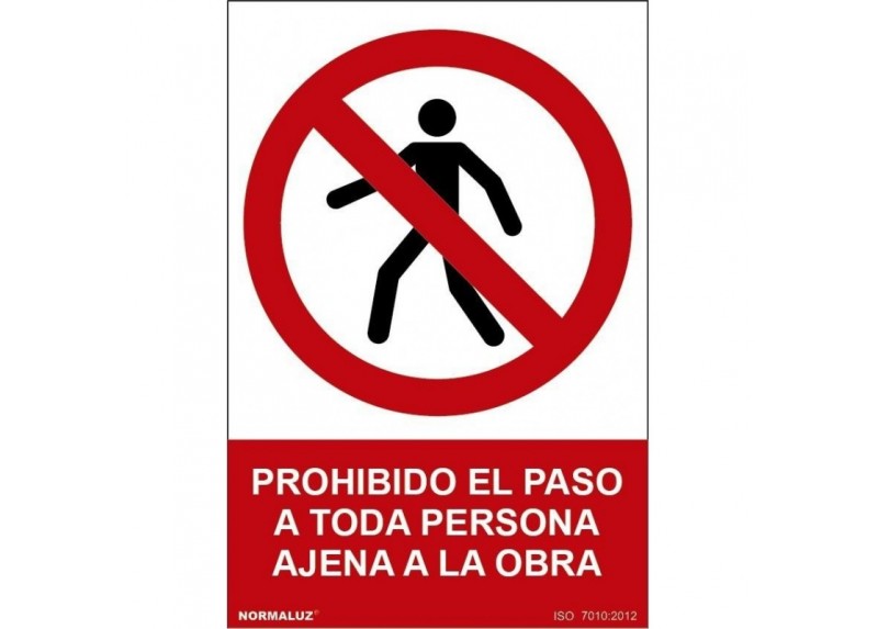 Señal Prohibido El Paso Persona Ajena