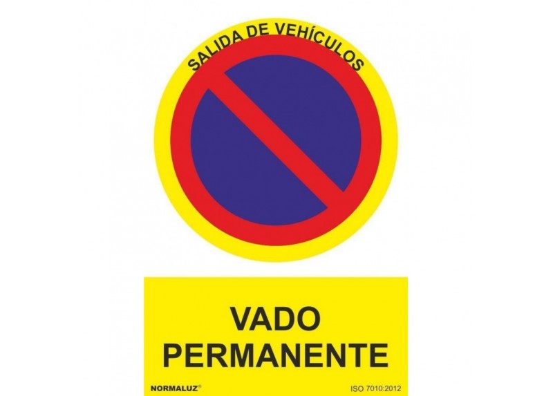 Placa Señal Vado Permanente