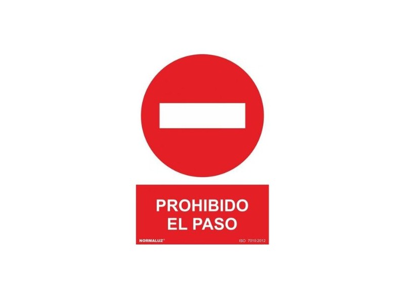 Señal Prohibido El Paso