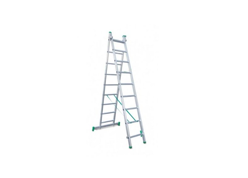 Escalibur Escalera Aluminio Doble 2X10 Peldaños