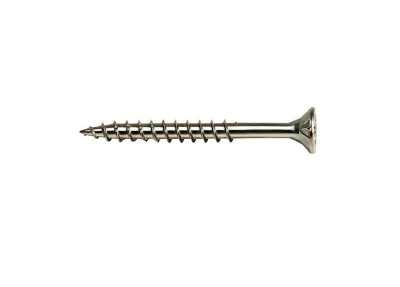 Tornillo rosca madera VELOX®, cabeza avellanada e impronta PZ, acero de alta tenacidad.