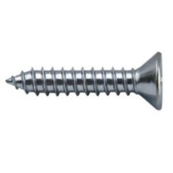 Tornillo rosca chapa DIN 7982, cabeza avellanada e impronta Phillips, acero de alta tenacidad.