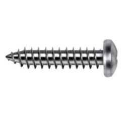 Tornillo rosca chapa DIN 7981, cabeza alomada e impronta Phillips, acero al carbono endurecido.