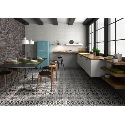 Azulejo efecto Hidráulico Boulevard de Geotiles para Baño,cocina,residencial,comercio