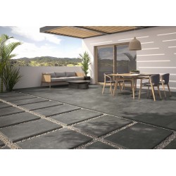 Azulejo efecto Cemento Ground de Geotiles para Exterior