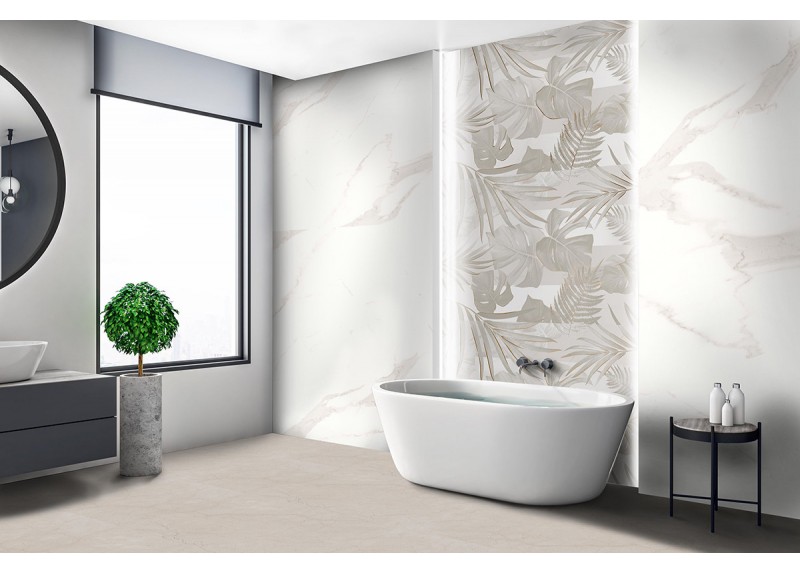 BARANELLO WALL WHITE DECORADO 33,3X100 RECTIFICADO