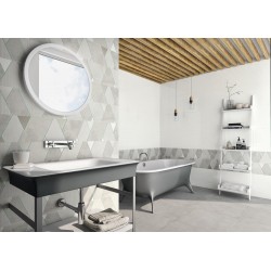 Azulejo efecto Monocolor Bianchi de Tau Cerámicas para Baño,Cocina,Residencial,Decoración,Comercio