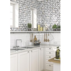 Azulejo efecto Hidráulico Etnia de Vives para Baño,cocina,residencial,decoración,comercio