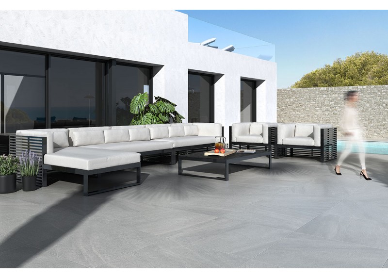 STONEAGE GREY SHOELESS 75X75 RECTIFICADO