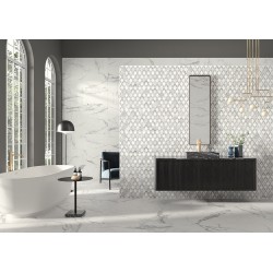 Azulejo efecto Mármol Le Blanc de Durstone para Baño,cocina,residencial