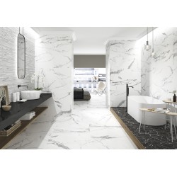 Azulejo efecto Mármol Le Blanc de Durstone para Baño,cocina,residencial,decoración