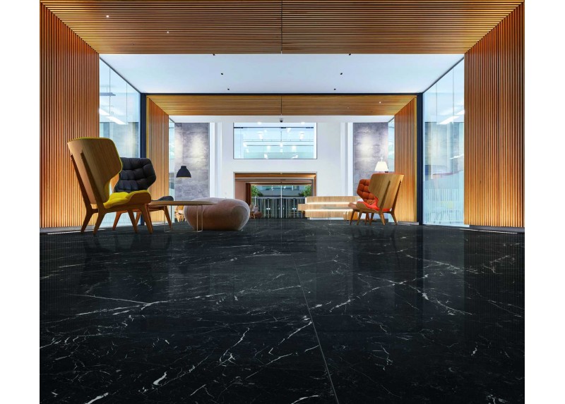 ALLMARBLE ELEGANT BLACK LUX 75X150 RECTIFICADO