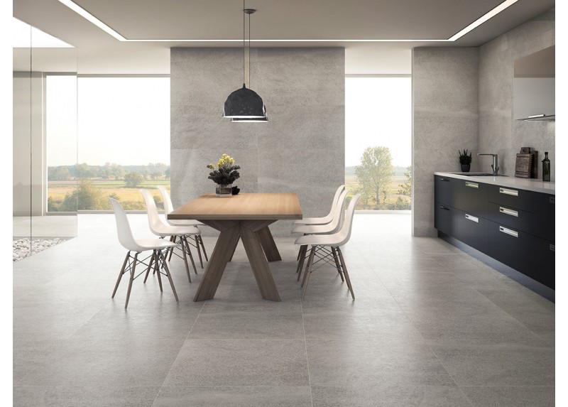 FIDENZA GRAY NATURAL 75X75 RECTIFICADO