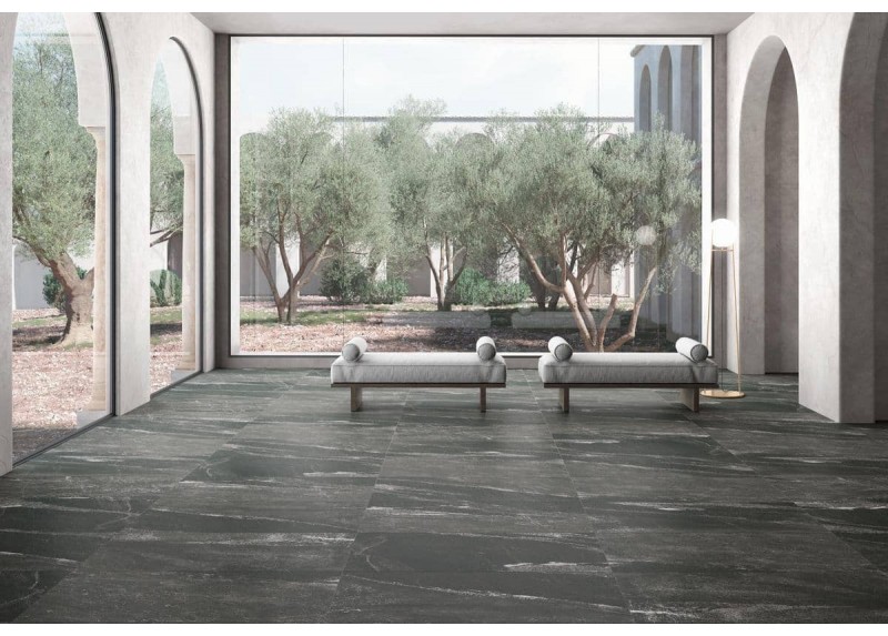 ETNASTONE BLACK MATE 120X120 RECTIFICADO